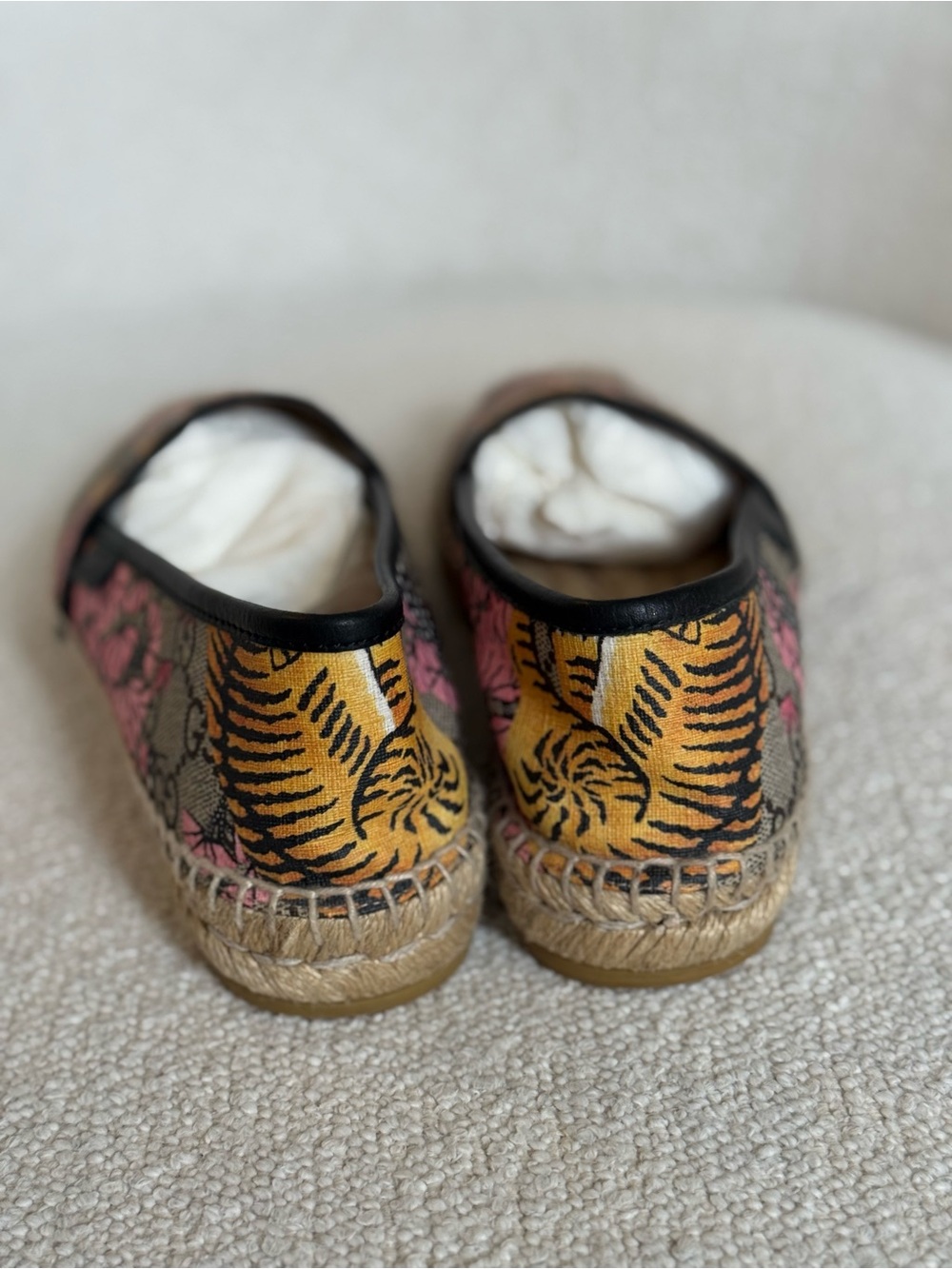 Gucci Multicolor Canvas Espadrilles GG Supreme Size 36 - Picture 5 of 9